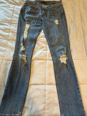 Levi's Women's Ripped Skinny Blue Jeans